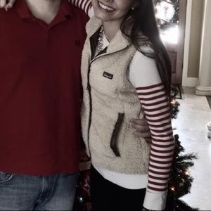 Reversible Women’s Patagonia Vest (tan/brown)